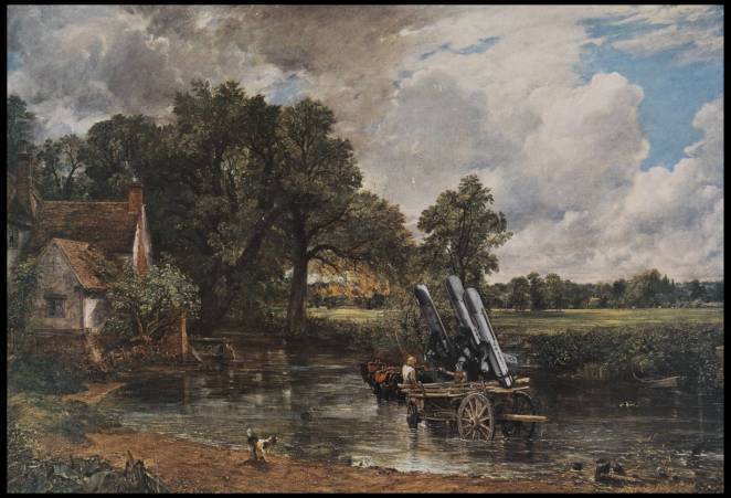 Haywain with Cruise Missiles 1980 by Peter Kennard born 1949
